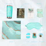 Calm & Bloom Deluxe – Teal Spa Gift Box with Towel Bear