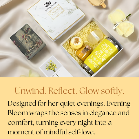 Glow & Bloom  – Yellow Spa Gift Box with Towel Bear