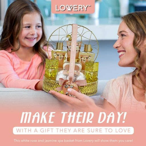 Bath & Body Gift Basket - White Rose - 13pc Perfume Set