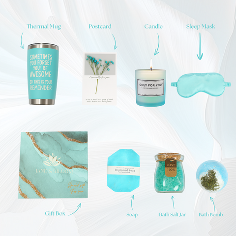 Breathe & Bloom Spa Set – 6Pc Refreshing Green Gift Box